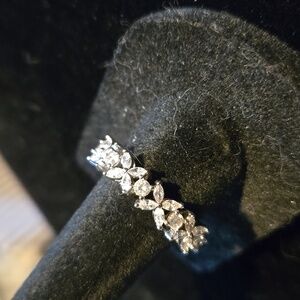 Sparkling Crystals Ring, 8 Or 6